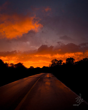 post storm road