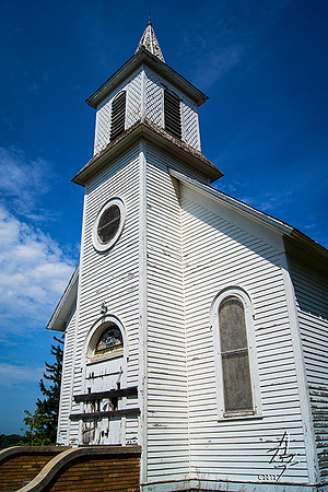 Boarded church